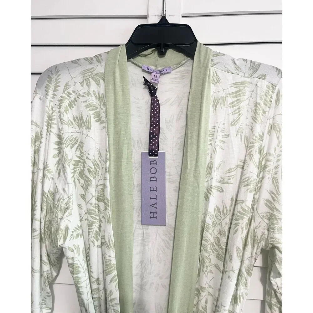 NWT Hale Bob Bamboo Mid Length Robe Size Medium